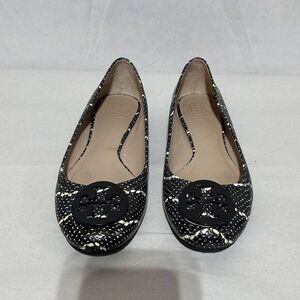 Tory Burch Black and White Flats